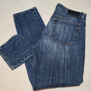 Lucky Brand Mid Rise Authentic Straight Denim Blue Los Angeles 6/28 Medium Wash